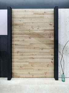 Image produit NOLOGO - Lambris Mural - Pin - NANOOK BOIS FLOTTE - Aspect Sci&eacute; - Gris D&eacute;lav&eacute; - 18 x 135 x 2000 mm (1,35m&sup2;)